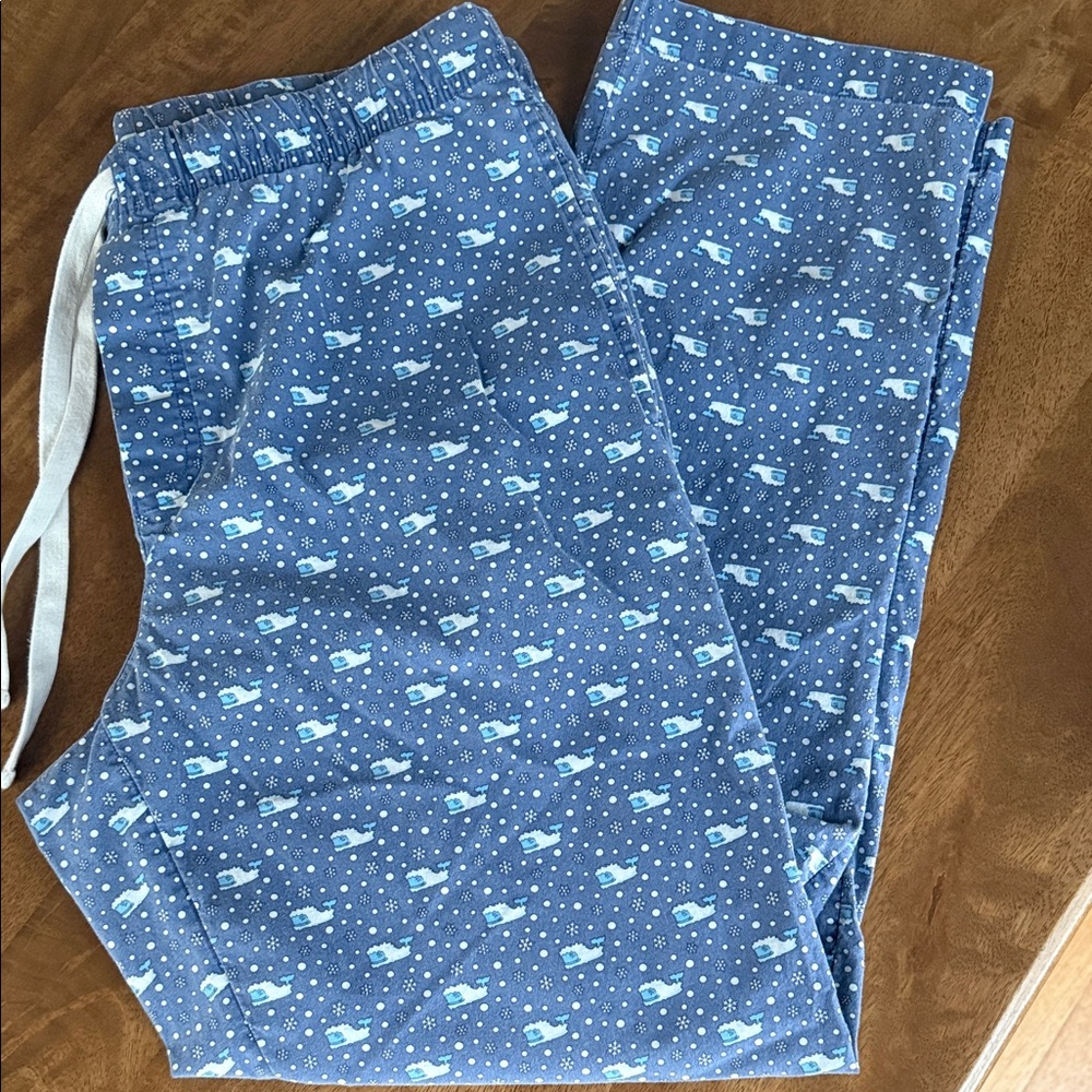 Vineyard Vines Abominable Snowman/Yeti Whale Print Lounge Pants